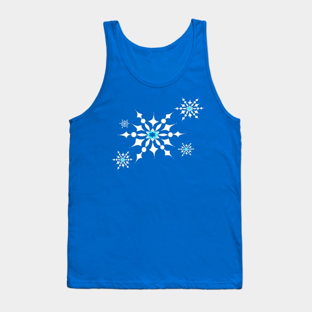 Snowflakes for Winter Tank Top by YudyisJudy